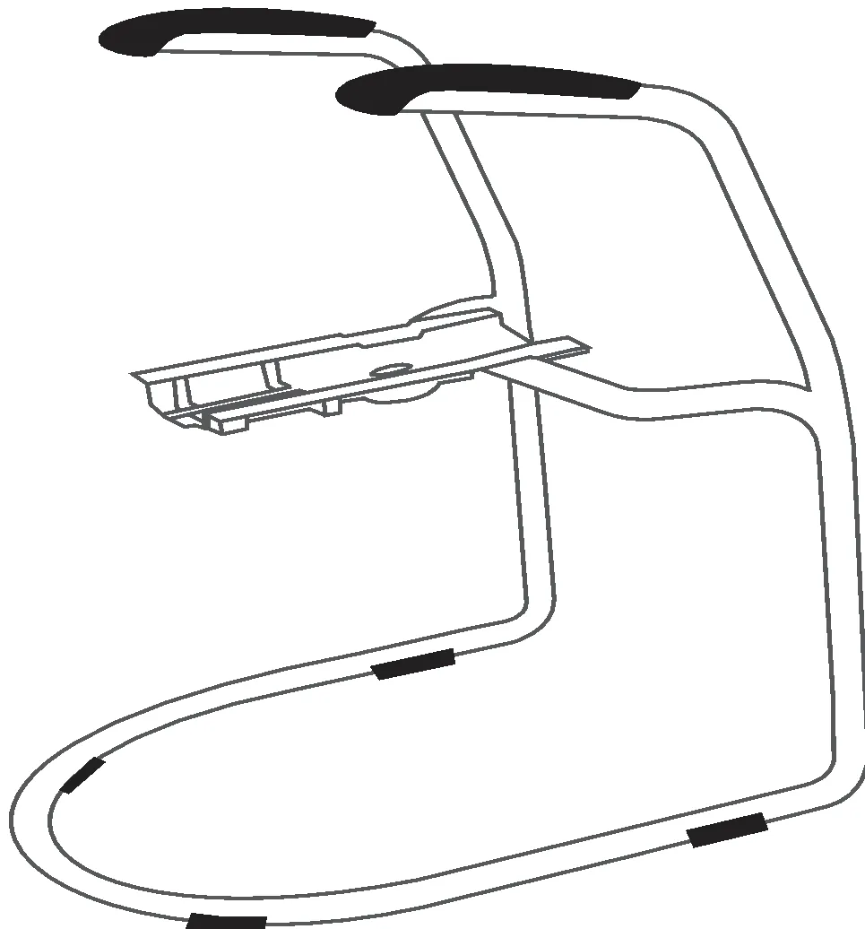SBTB 200 C - Base Trineo con Brazos Cromada